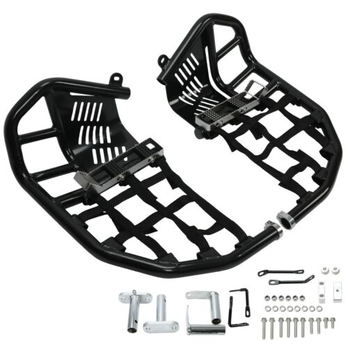Nerf Bars Peg Heel Guard Black Nerf For Kawasaki KFX 450R KFX450R 2008-2014 2015 - Picture 2 of 14
