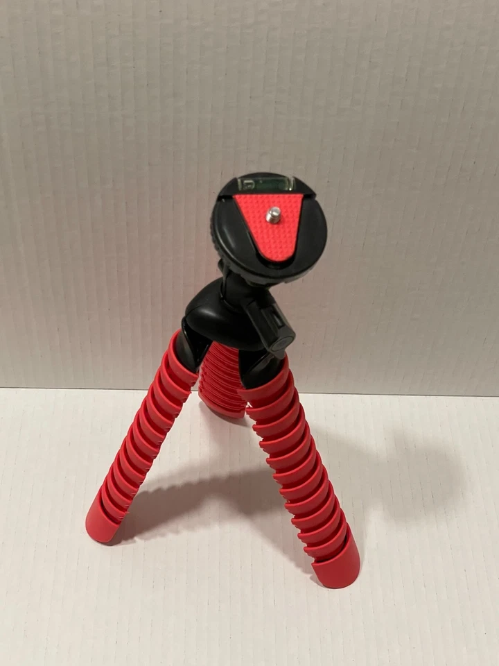 Vivitar 12 inch Compact Rubberized Spider Camera Tripod Flexable Legs Red Large - Image 2 of 3