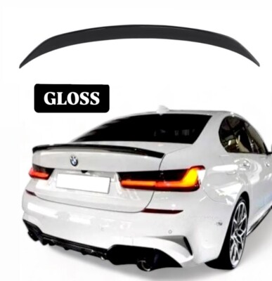 BMW 3er G20 Hochglanz Schwarz M Performance Spoiler ABS Kofferraum Lippe 