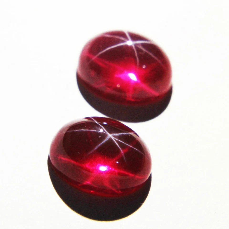 Certified Heated Star Ruby Gemstones 27+ Ct Oval Cabochon Cut - Image 3 of 4