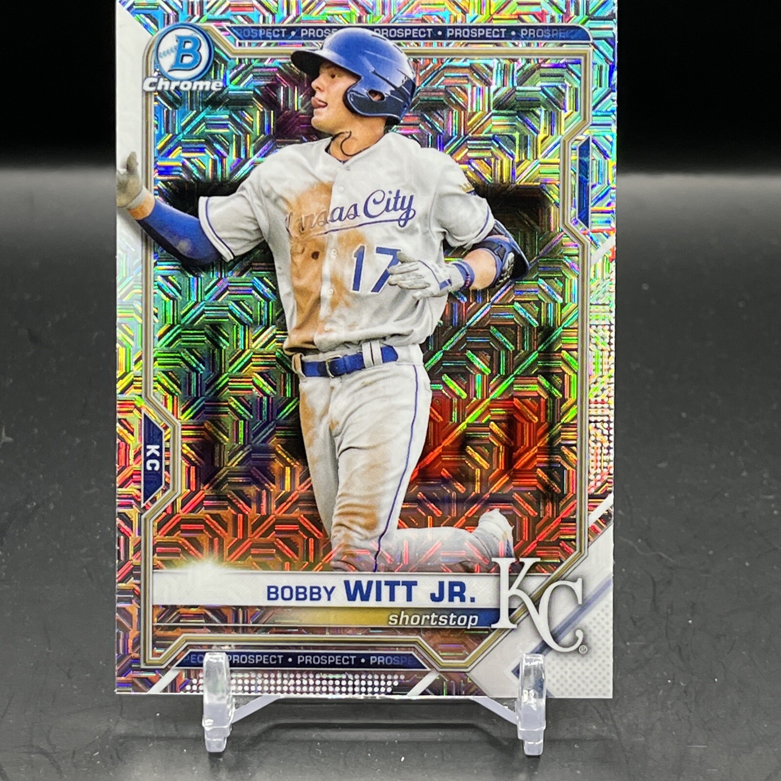 2021 Bowman Chrome Bobby Witt Jr. MOJO Refractor BCP-1 Kansas City Royals Rookie