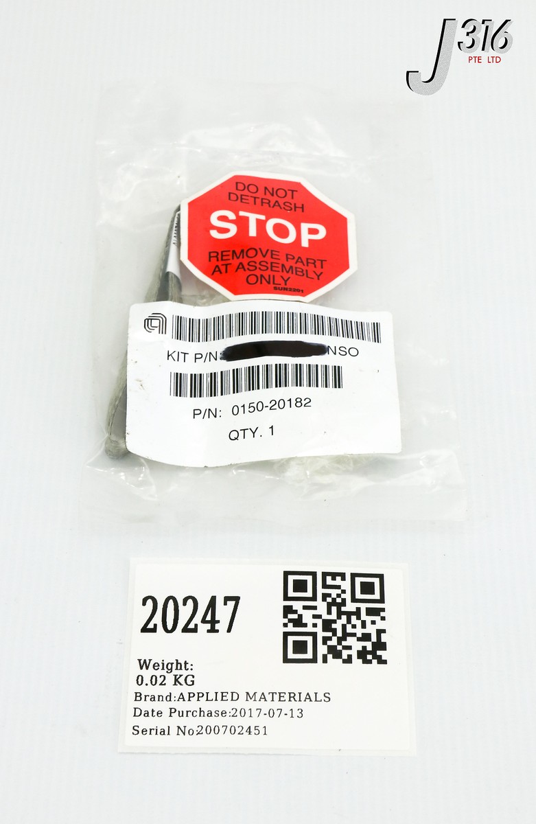 バッグ M 20247 APPLIED MATERIALS CABLE ASSY, CHASSIS GND, MDX, 1 FT (NEW