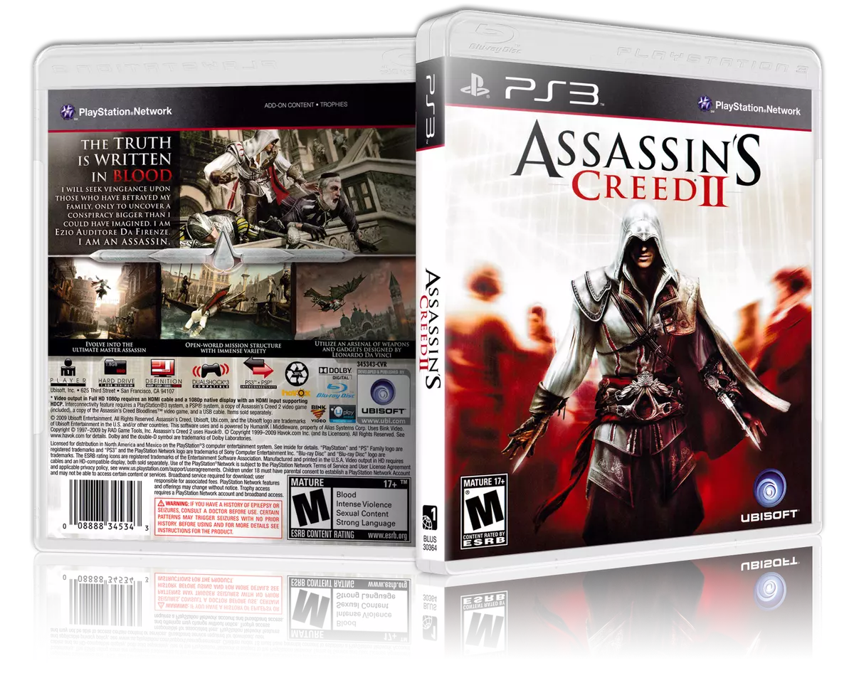 Assassin's Creed PS3 Back cover