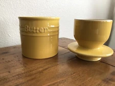 Butter Dish - Butter Crock for Counter with Water Line for Spreadable Butter