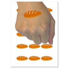 Loaf of Bread Doodle Temporary Tattoo Water Resistant Fake Body Art Set