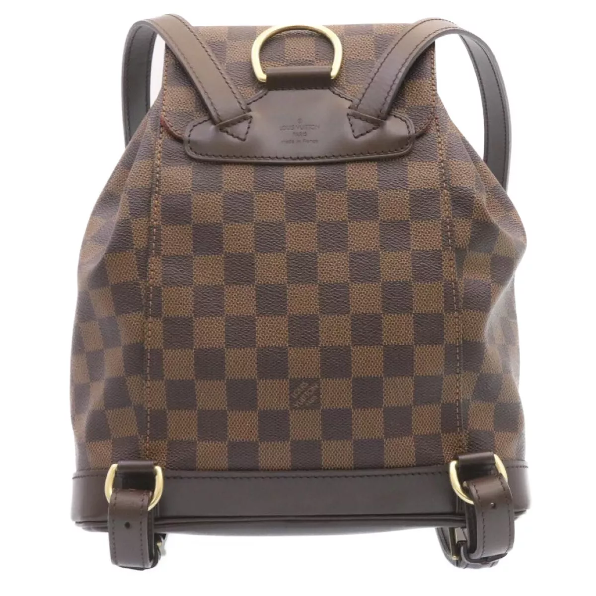 LOUIS VUITTON Damier Ebene Montsouris MM Backpack N51143 LV Auth