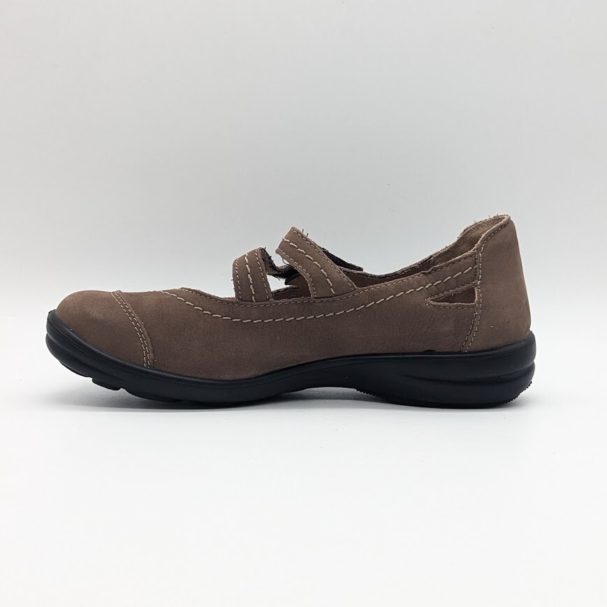 Romika  - Women's Mary Jane Shoes Size 7-7.5 - Maddy - Brown Nubuck Leather