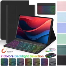For Lenovo Tab M11 TB-330FU 11 inch 2024 Tablet Backlit Keyboard Case With Mouse