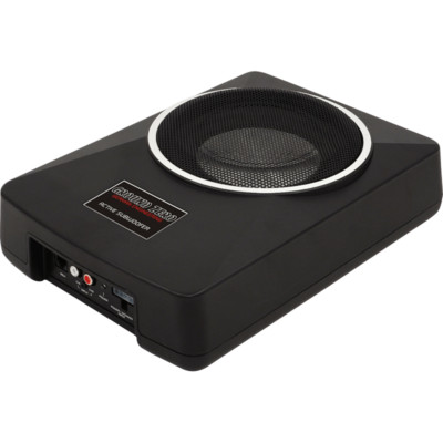 Ground Zero Gehäusesubwoofer 16cm Subwoofer Untersitz Montage inkl.Verstäker