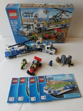 Lego City Helicopter Transporter  60049 - 100% Complete w/Minifigs Manuals, Box