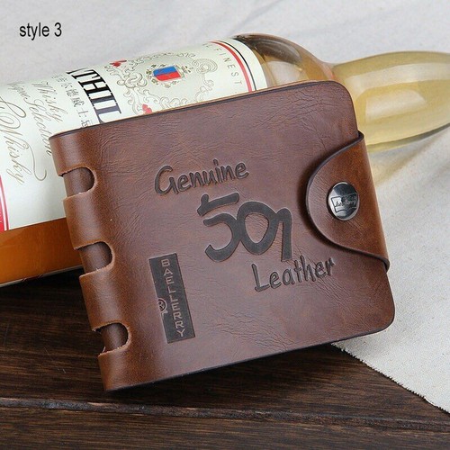 Designer Mens Leather Wallet RFID SAFE Contactless Card Blocking ID Protection
