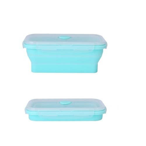 Foldable Silicone Collapsible Folding Storage Lunch Boxes Silicone Food Bowl UK - Picture 13 of 14