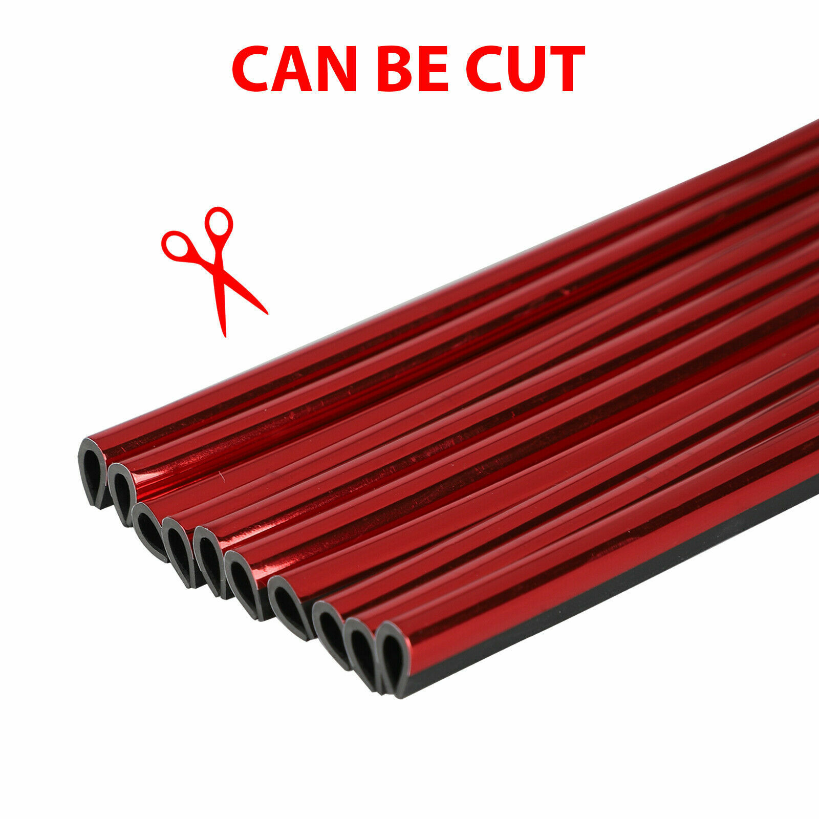 10pcs 20cm Red Air Conditioner Outlet Decoration Strip Car Interior