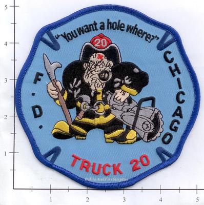 Illinois - Chicago Truck 20 IL Fire Dept Patch | eBay