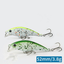 6pcs 3.8g/5.2cm Minnow Fishing Bait Hard Plastic Lures Crankbait Boinic Wobbler