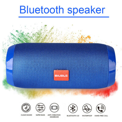 40 W Tragbarer Drahtloser Bluetooth Lautsprecher Stereo Bass Laut AUX USB FM Wasserdicht