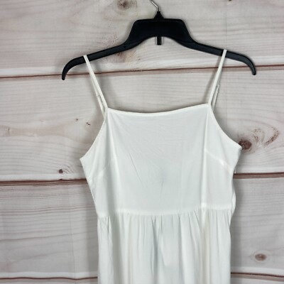 Divided H&M Dress Womens XS White Tiered Maxi Sleeveless Square Neck Long Solid | eBay Divided H&M Dress Womens XS White Tiered Maxi Sleeveless Square Neck Long Solid | eBay