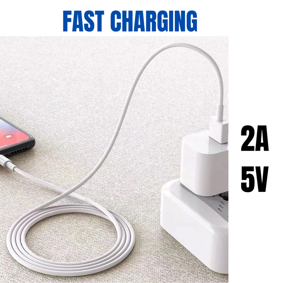 USB Fast Charger Cable Charging Cord 3/6Ft For iPhone 14 13 12 11 Pro X 8 7 iPad - Image 4 of 4