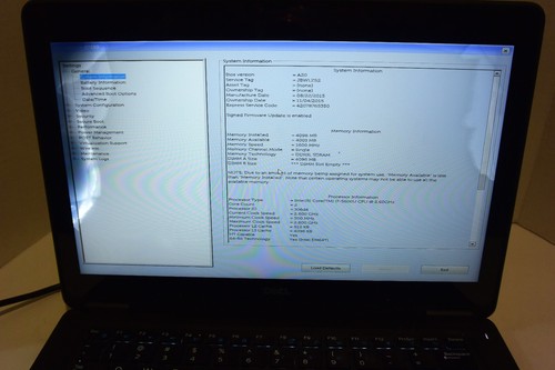 Dell Latitude E7250 12.5" Notebook (Intel Core i7 5th Gen 2.6GHz 4GB) Parts/Repa - Picture 2 of 8