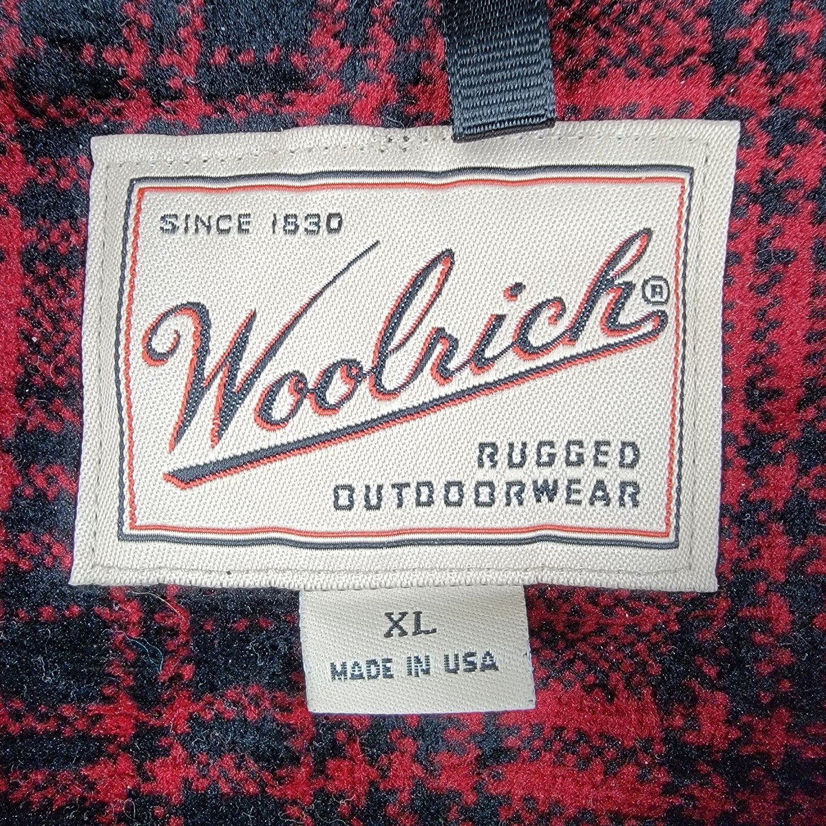 Vintage Woolrich Jacket Men XL 90s Made in USA Plaid Polartec