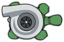 Turbo Turtle Sticker Car Bumper Decal - 3 5 6 Or 8