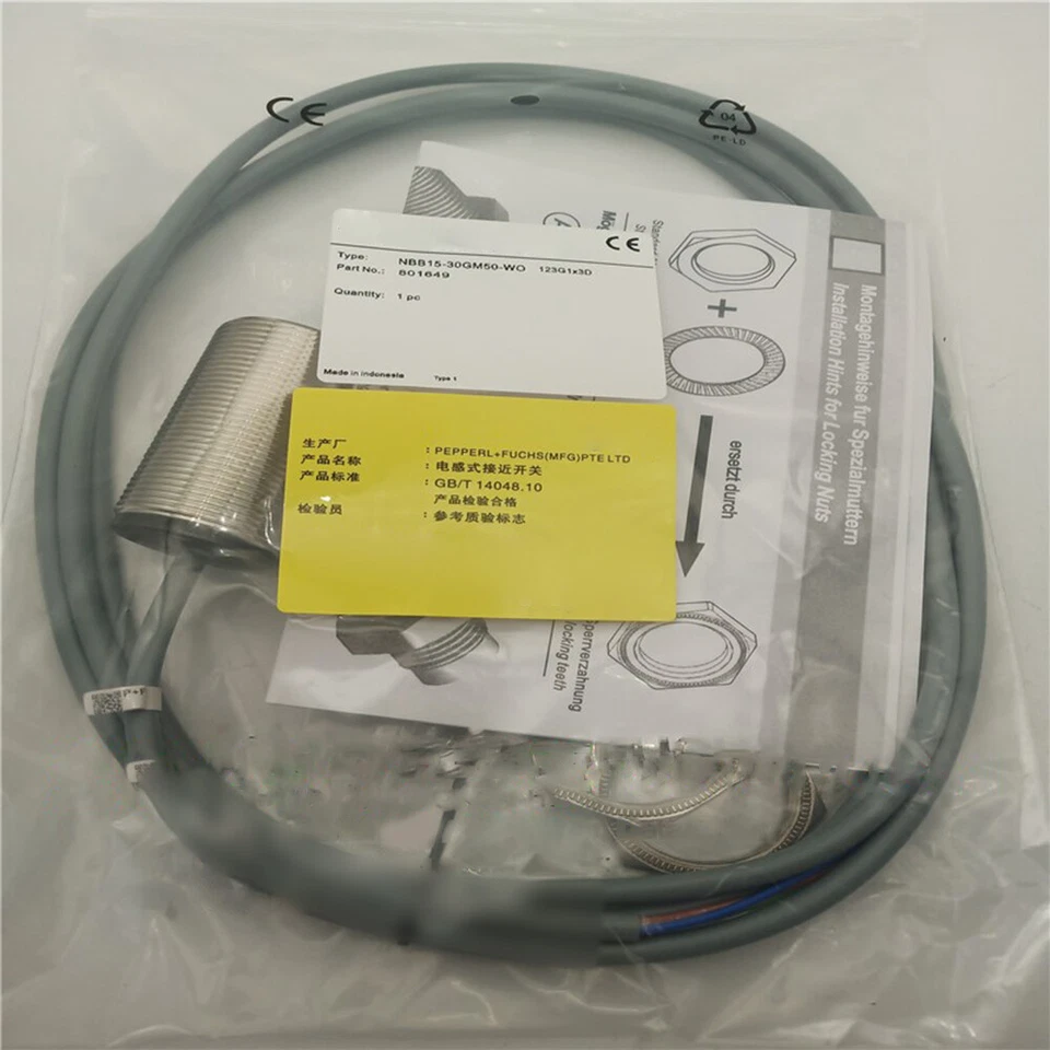 For Pepperl+ Fuchs Proximity Switch Sensor NBB15-30GM50-WO 90-220VAC Replacement - Image 2 of 4