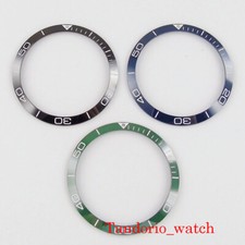 New 39.2mm green/blue/black watch ceramic bezel insert fit 41mm corgeut watch 