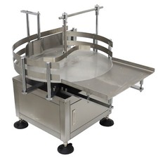 110V 23.6in Automatic Bottle Accumulation Table Unscrambler Organizer Collecting