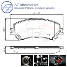 Fits Renault Scenic Megane Grand Espace Talisman AZ Front Brake Pads Set