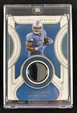 D'Andre Swift 2021 National Treasures Century Materials Patch Gold #42/49 Lions
