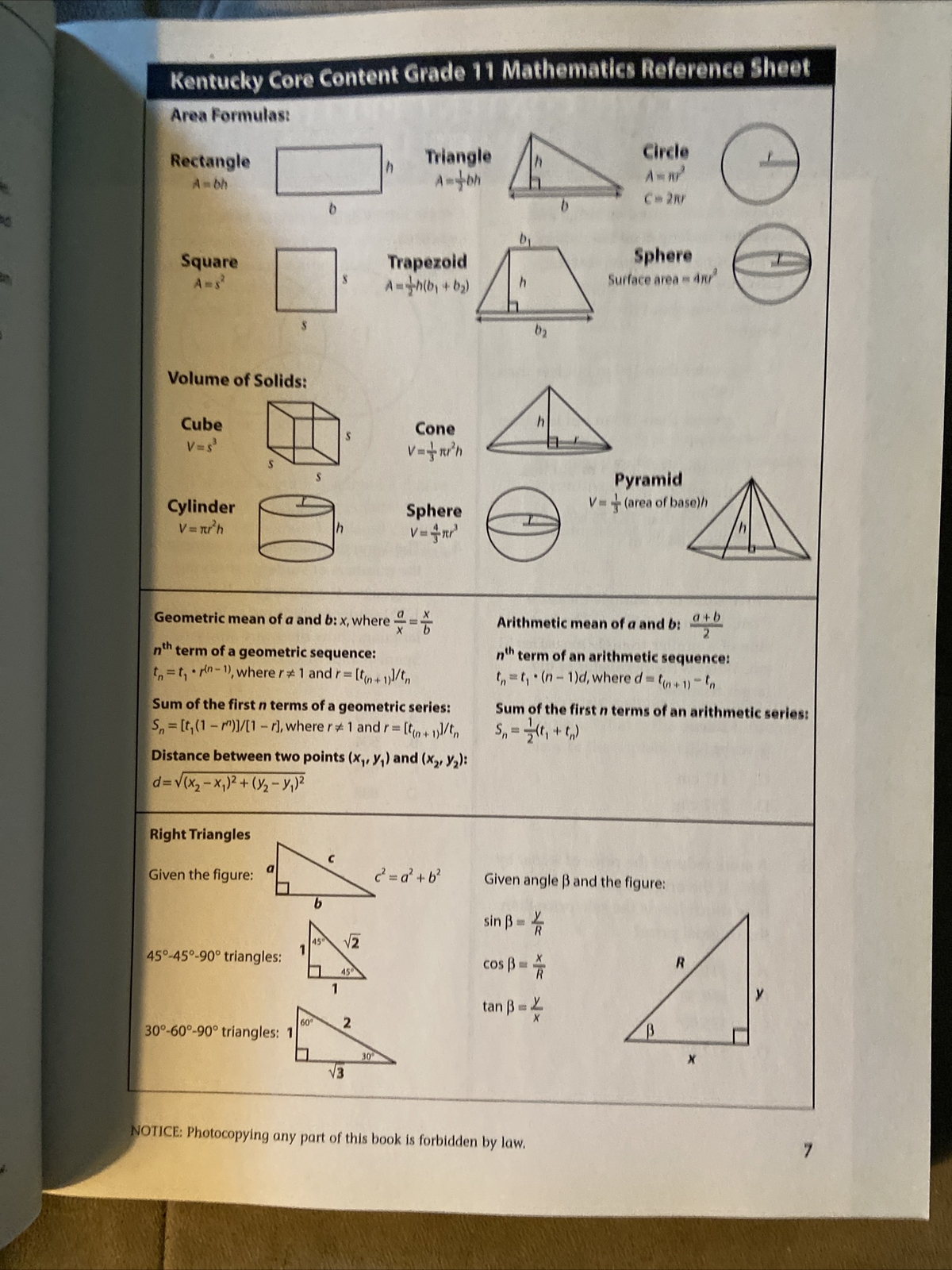 Kentucky CCT Coach Mathematics Grade 11 by David Gold