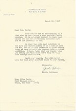 JACKIE ROBINSON PSA/DNA CERTIFIED SIGNED 1968 LETTER AUTOGRAPH GREAT CONTENT