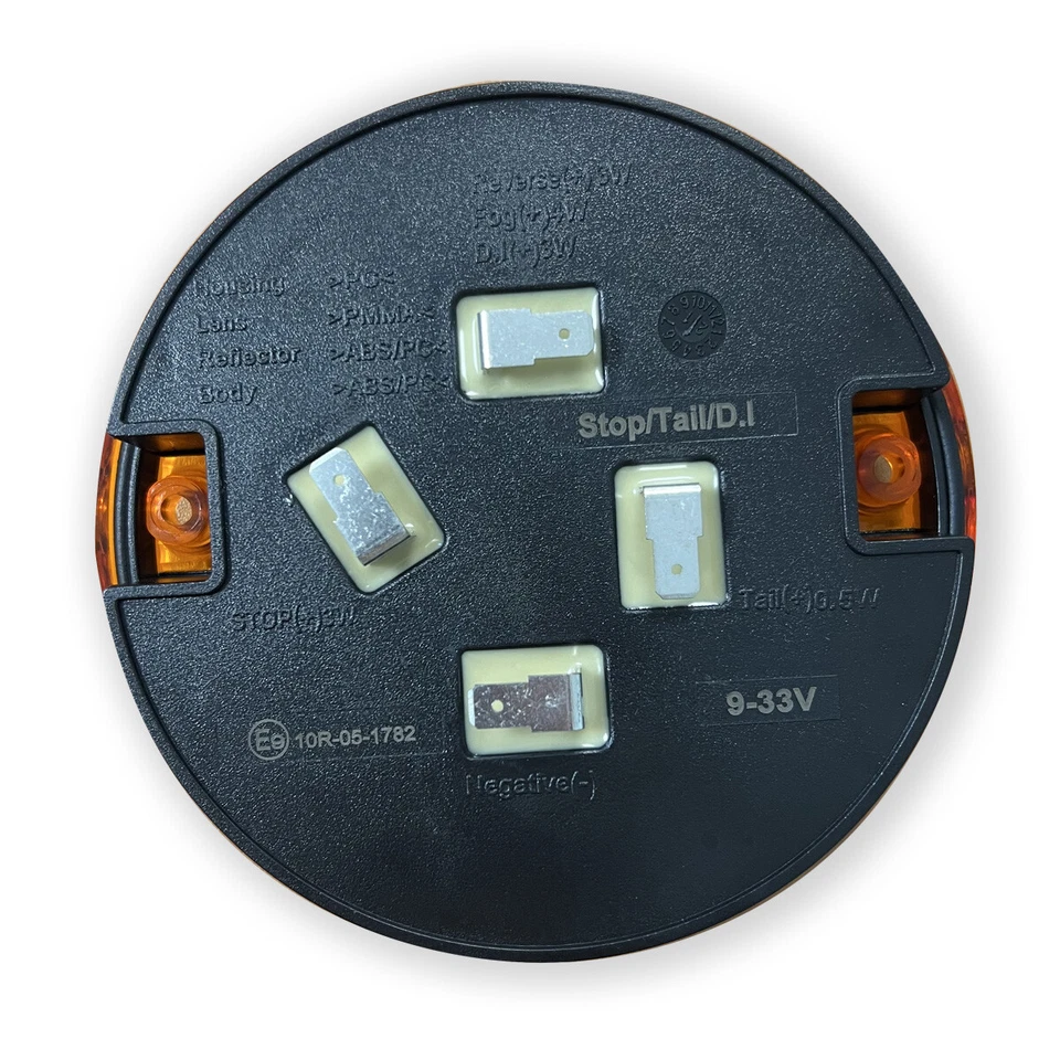 2 FEUX RONDS CAMION LEDS 12-24 VOLTS STOP POSITION CLIGNOTANT - Photo 2/4