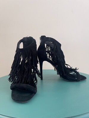 Steve Madden black suede sandals size 8,org$129