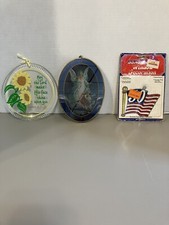 Lot of 3 Vintage Window Suncatchers