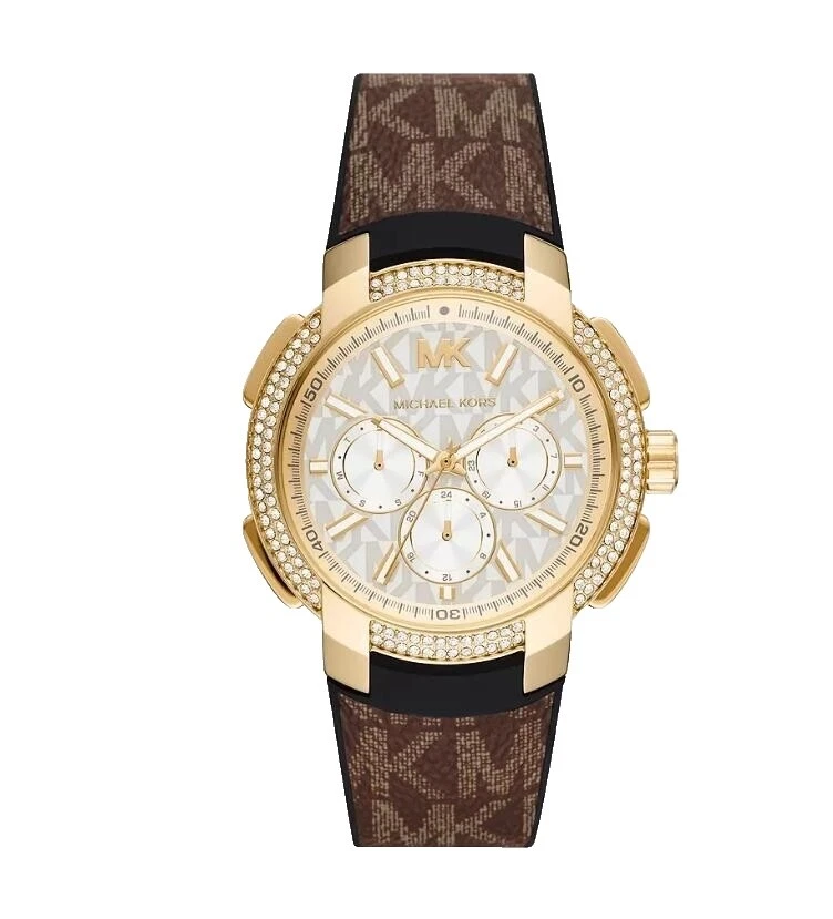 Caja de acero inoxidable de Silicona Michael Kors Relojes de pulsera