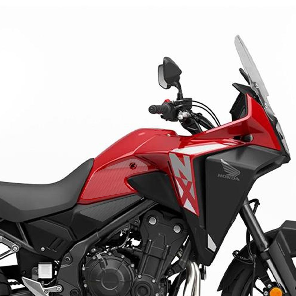 Honda NX500 2024 + Clear Eazi-Grip Streamline Tank Grip Traction Pads