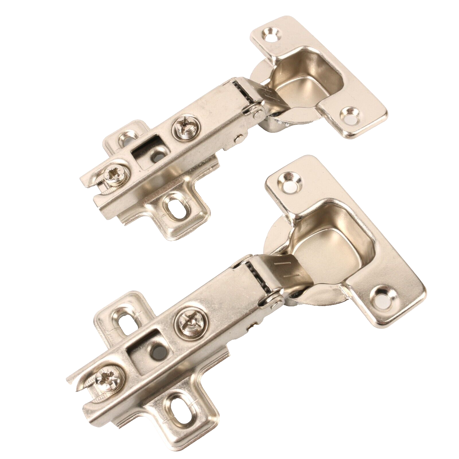 2x CONCEALED HINGES KITCHEN Mounting Plates Slide Cupboard