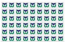 54 NHL Team Stickers - Matte or Glossy Options - 0.75" Square - Free Shipping