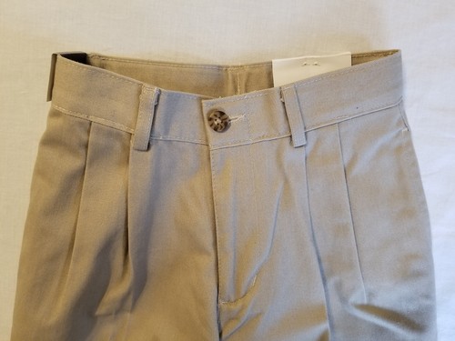 NWT Boys Arrow Pants Size 7x Khaki Pleated Front Adjustable Waist Kids - Picture 3 of 8