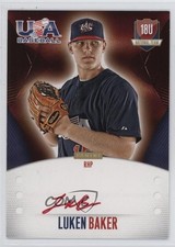 2014 USA Baseball Box Set 18U National Team Signatures /499 Luken Baker Auto 1t3