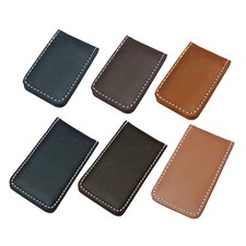 PU LEAther Pocket Money Clip Dollar Clamp Card Clips Credit