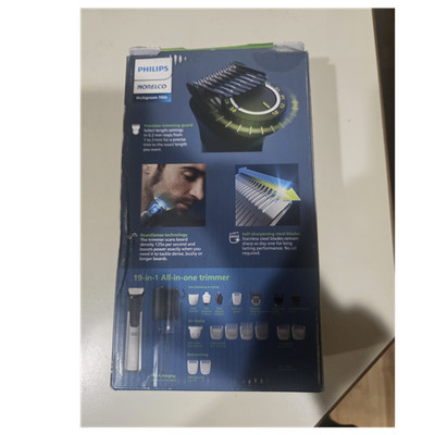 Philips Norelco Multigroom 7000 19-in-1 Trimmer Silver Black USB Cordless Unisex