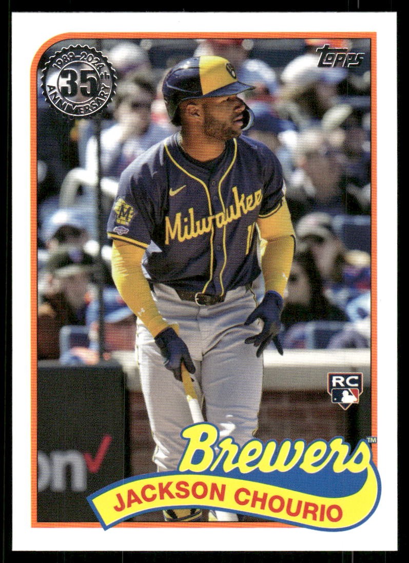 2024 Topps Update Jackson Chourio 1989 Retro Rookie #89US-44 Brewers
