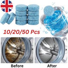 10/20/50PCS FINALLY FRESH WASHING MACHINE CLEANER WHITE COUNT POWDER TABLETS