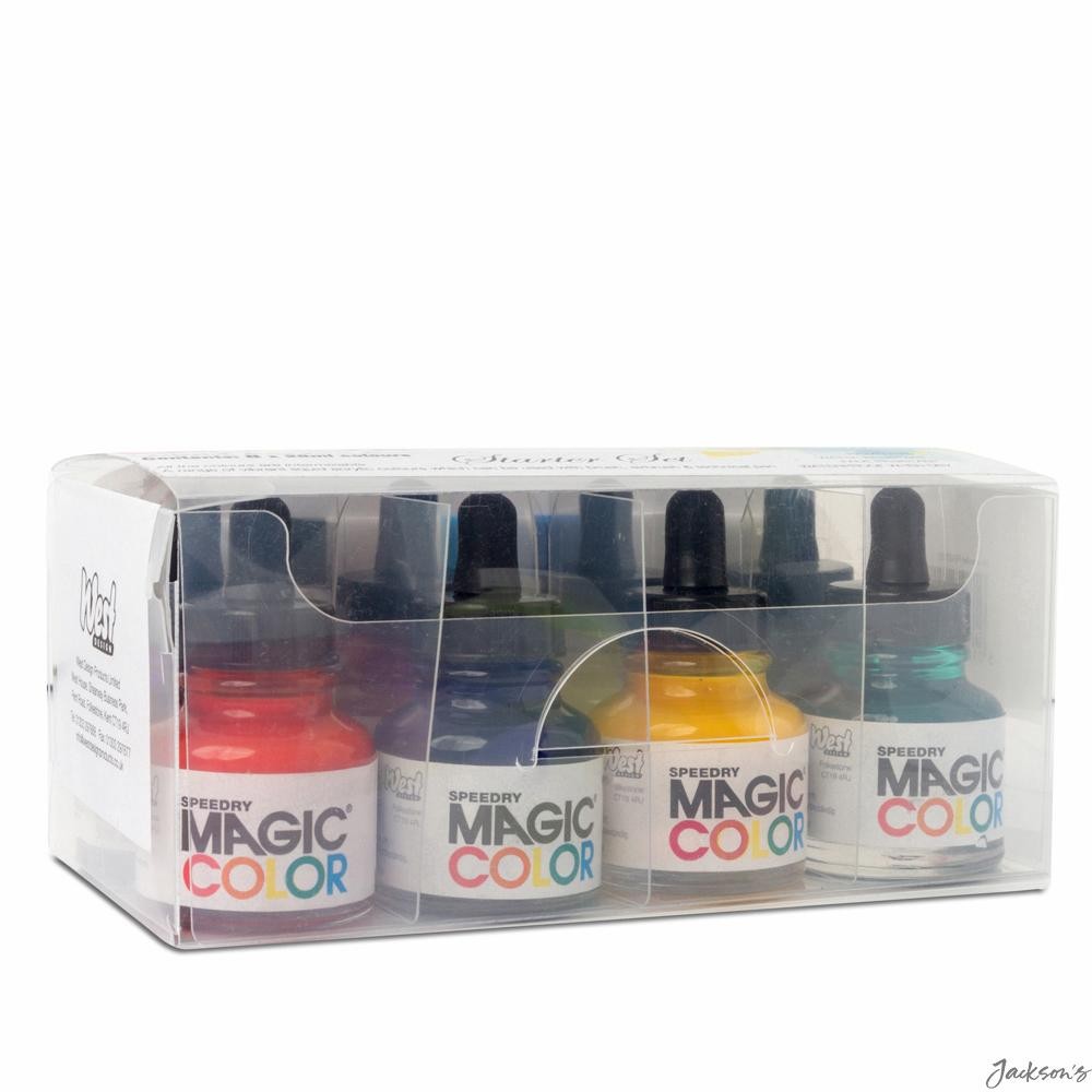 Magic Color Liquid Acrylic Ink Introductory Set (8 x 28ml) - Image 3