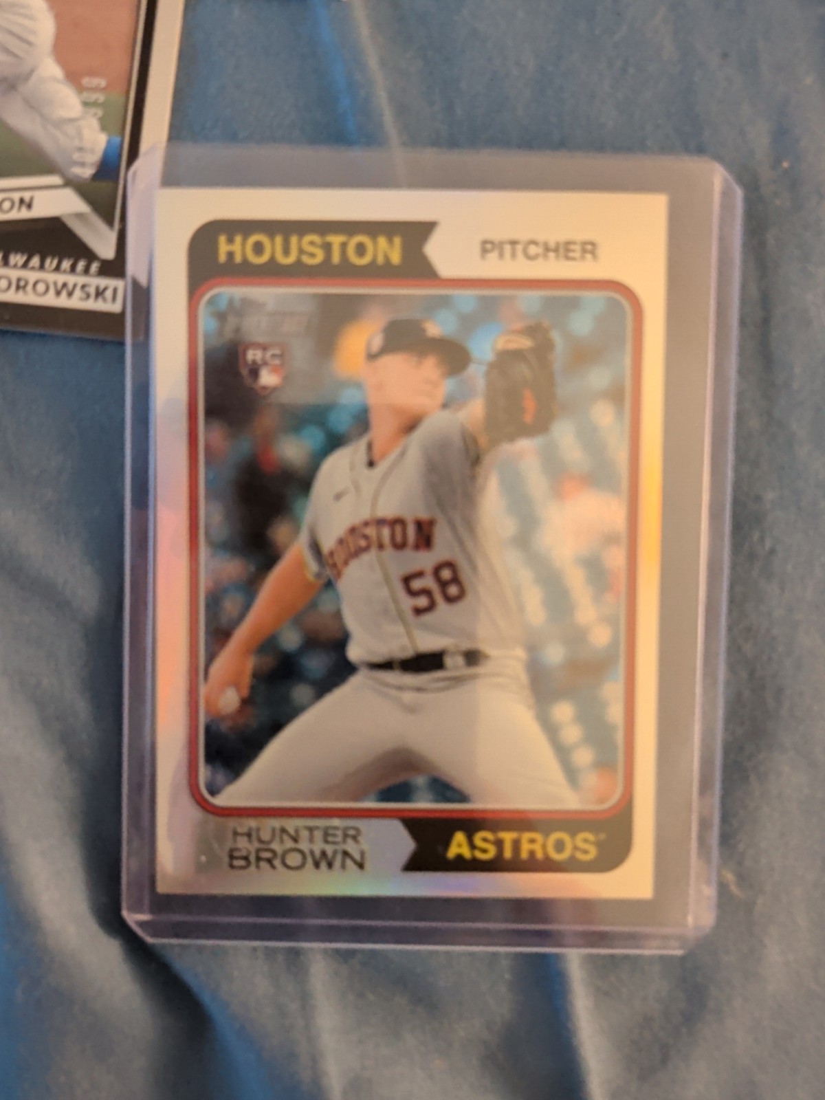 Hunter Brown 2023 Topps Heritage #316 Chrome Refractor Rookie RC 430/574 Astros