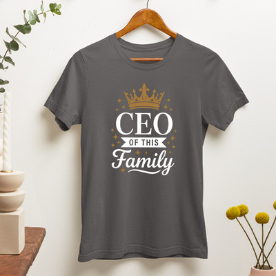 Lustiges T-Shirt CEO dieser Familie Krone Familienführer Papa Mama Eltern Geschenke