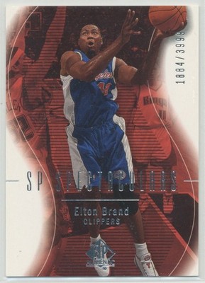 Elton Brand 2003-04 SP Authentic SP Spectaculars /3999 #109 Los Angeles Clippers