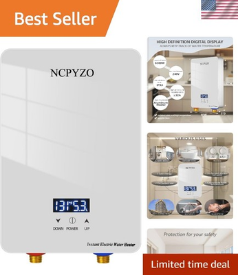 #ad Tankless Water Heater Electric Whole House ECO Instant Hot On Demand 220 240v $147.93